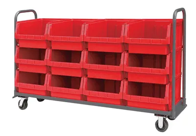 Quantum MTT-1878-543RD Magnum Tote Truck, 19-3/4"L x 18-3/8"W x 11-7/8"H, 3000 lb capacity, Gray