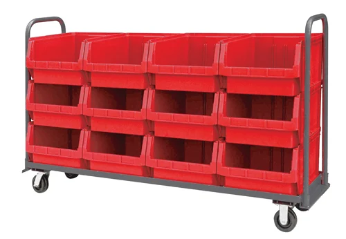 Quantum MTT-1878-543RD Magnum Tote Truck, 19-3/4"L x 18-3/8"W x 11-7/8"H, 3000 lb capacity, Gray