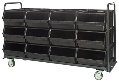 Quantum MTT-3078-743BK Magnum Tote Truck, 29"L x 18-3/8"W x 11-7/8"H, 3000 lb capacity, Gray