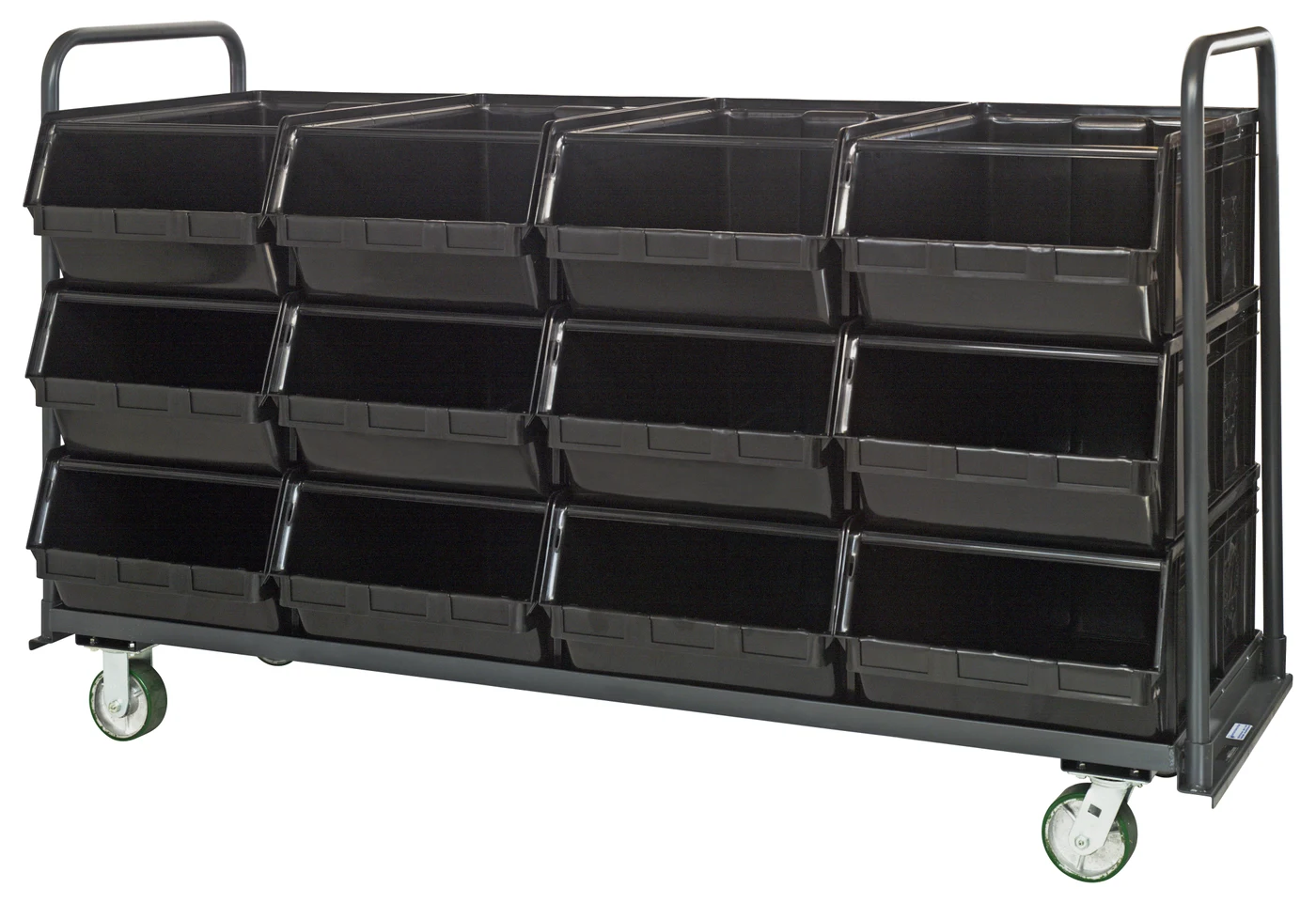 Quantum MTT-3078-743BK Magnum Tote Truck, 29"L x 18-3/8"W x 11-7/8"H, 3000 lb capacity, Gray