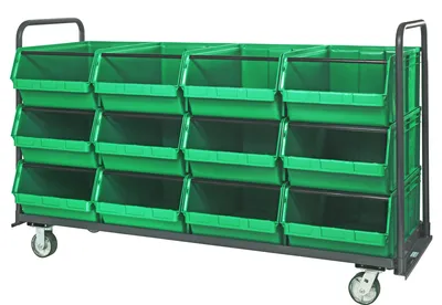 Quantum MTT-3042-743GN Magnum Tote Truck, 29"L x 18-3/8"W x 11-7/8"H, 1200 lb capacity, Gray