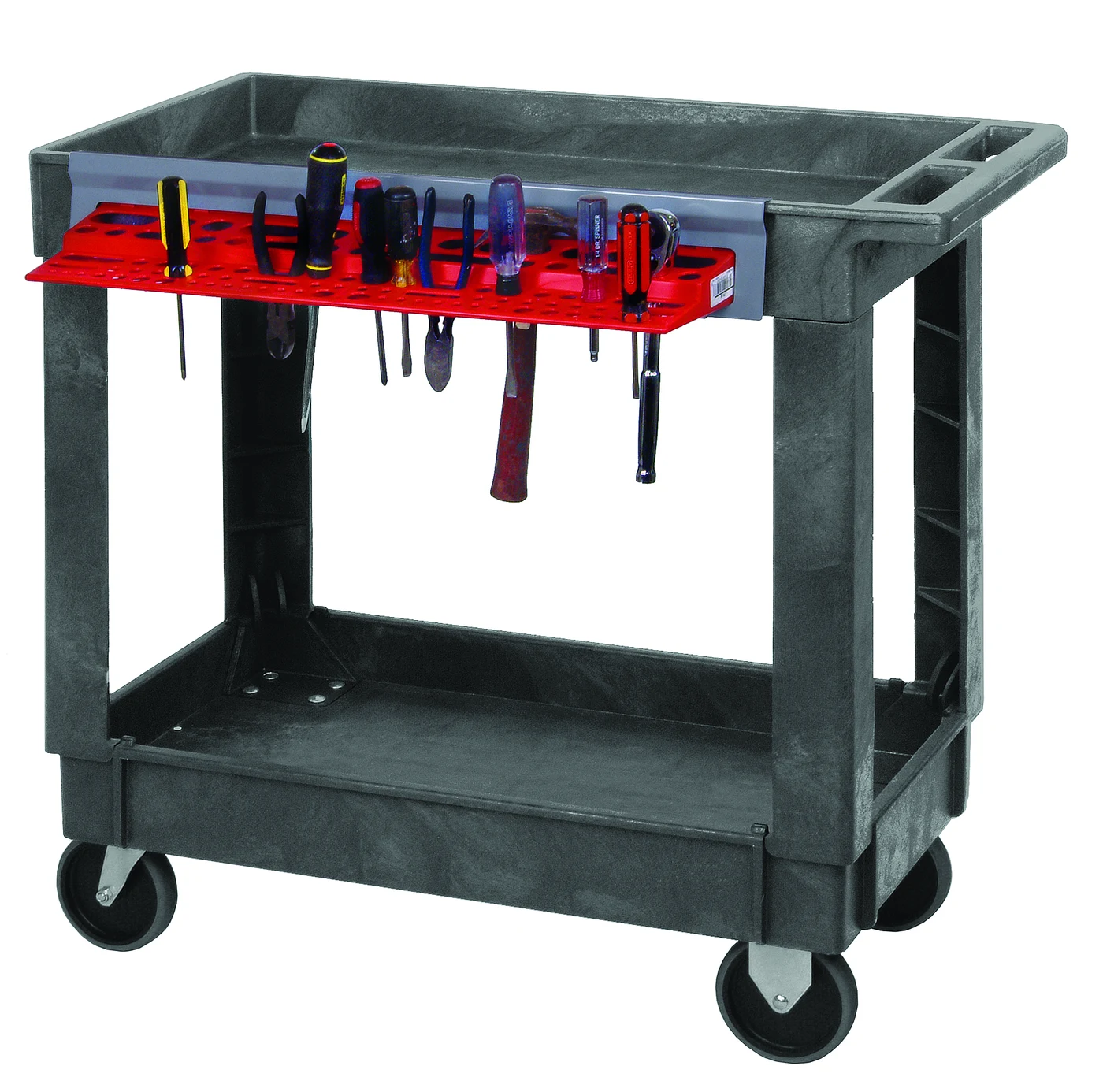 Quantum PC3518-33-3TR Utility Cart, 34-1/4"W x 17-1/2"D x 32-1/2"H, 550 lb capacity, Gray