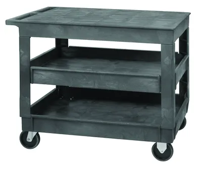 Quantum PFTC4026-33-3 Utility Cart, 40"W x 26"D x 32-1/2"H, 550 lb capacity, Gray