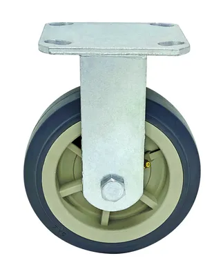 Quantum PT-PR6 Rigid Polyurethane Caster, 800 lb capacity, Chrome