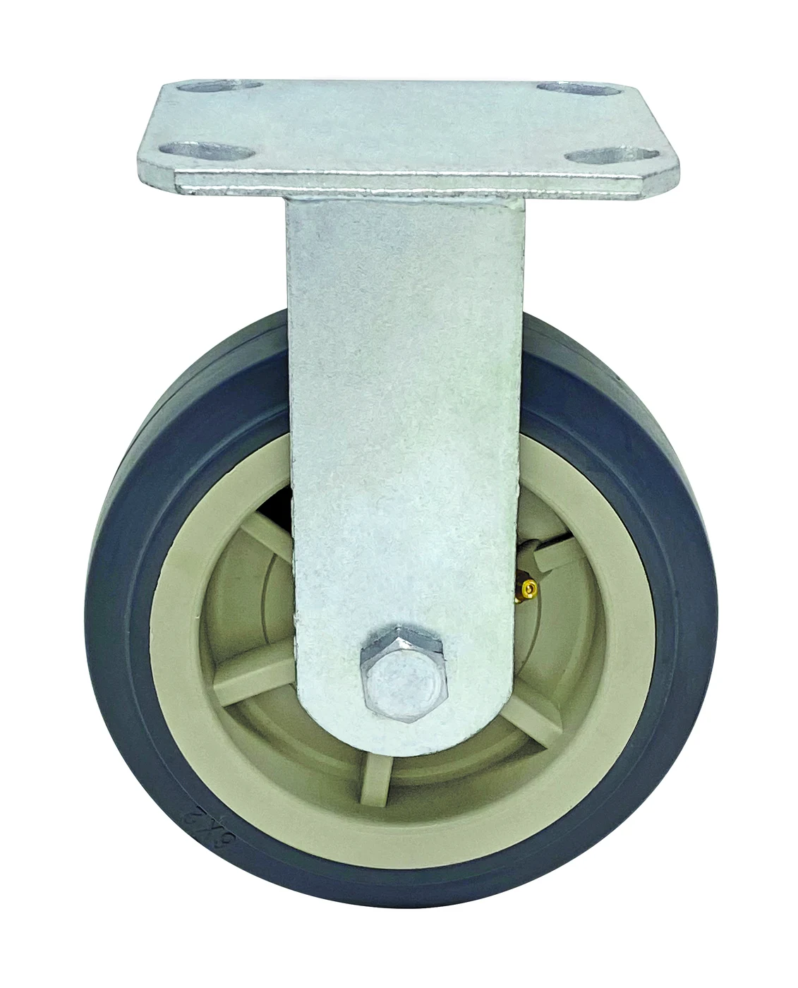 Quantum PT-PR6 Rigid Polyurethane Caster, 800 lb capacity, Chrome