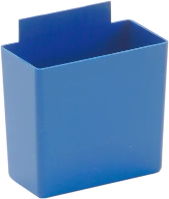 Quantum QBC111BL Bin Cup, 3-1/4"L x 1-3/4"W x 3"H, Blue, Case of 48