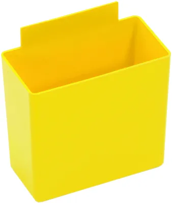 Quantum QBC111YLCS Bin Cup, 3-1/4"L x 1-3/4"W x 3"H, Yellow, Case of 48