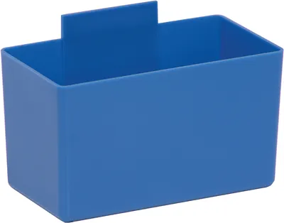 Quantum QBC112BL Bin Cup, 5-1/8"L x 2-3/4"W x 3"H, Blue, Case of 48