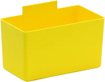 Quantum QBC112YL Bin Cup, 5-1/8"L x 2-3/4"W x 3"H, Yellow, Case of 48