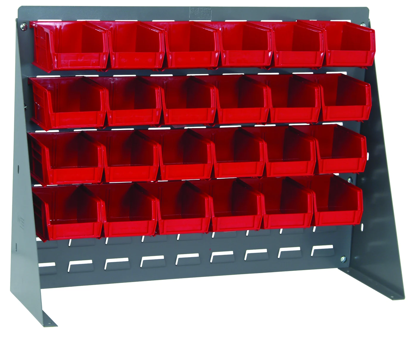 Quantum QBR-2721-210-24RD Bench Rack, 27-3/4"L x 8"W x 21"H, 140 lb capacity, Gray