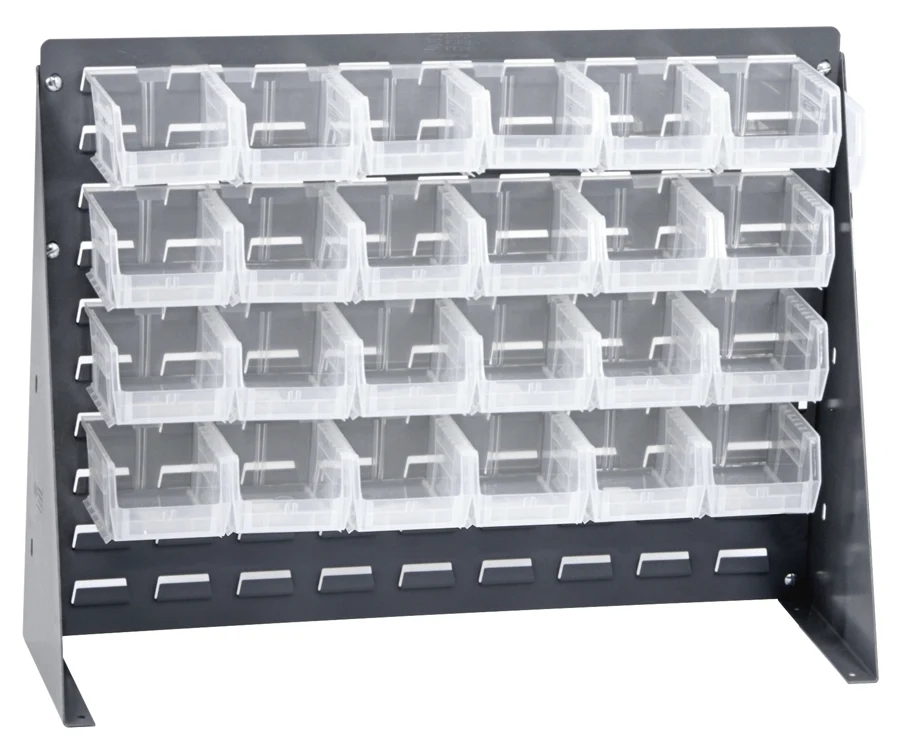 Quantum QBR-2721-210-24CL Bench Rack, 27-3/4"L x 8"W x 21"H, 140 lb capacity, Gray