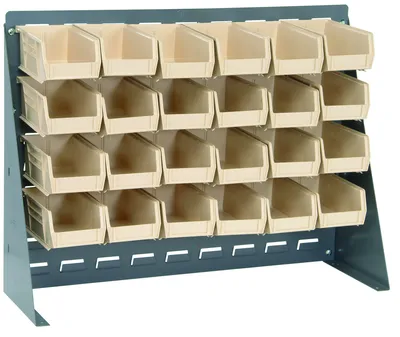 Quantum QBR-2721-210-24IV Bench Rack, 27-3/4"L x 8"W x 21"H, 140 lb capacity, Gray