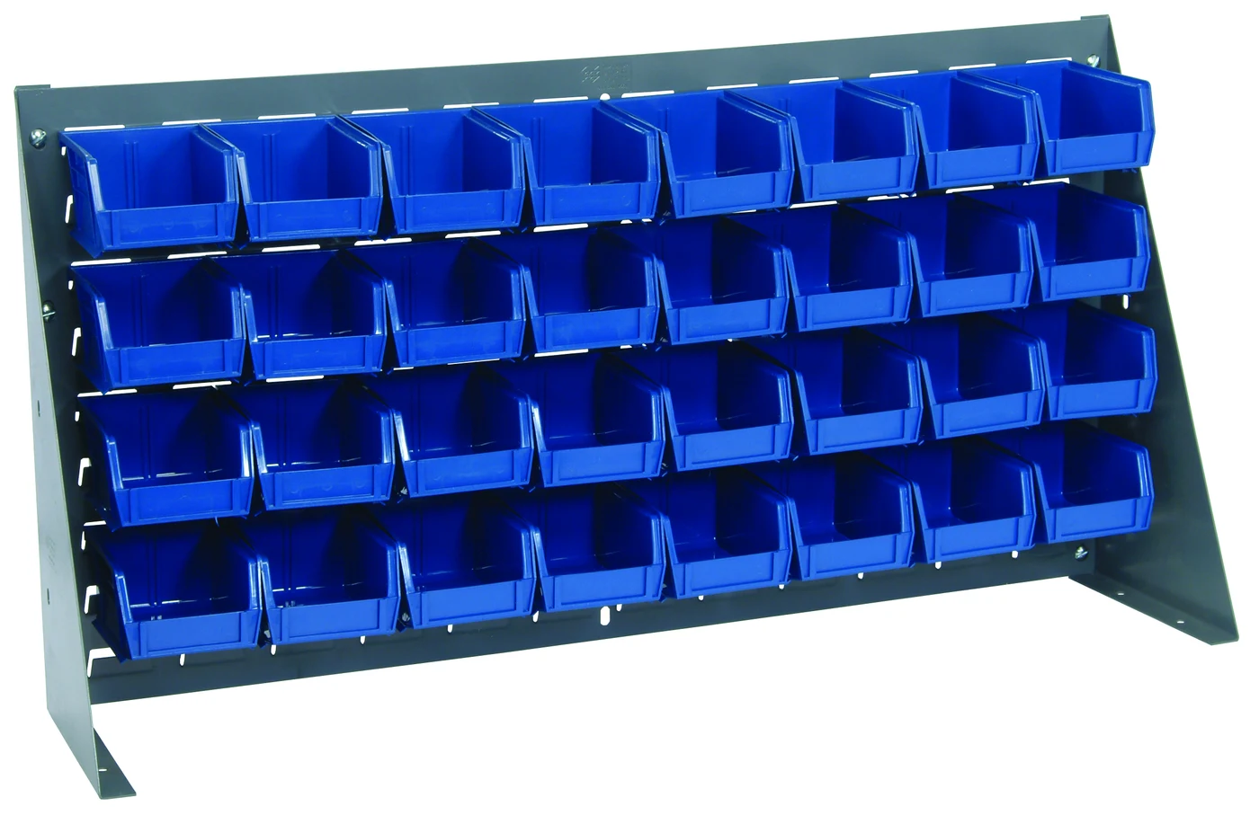 Quantum QBR-3619-210-32BL Bench Rack, 36"L x 8"W x 19"H, 150 lb capacity, Gray