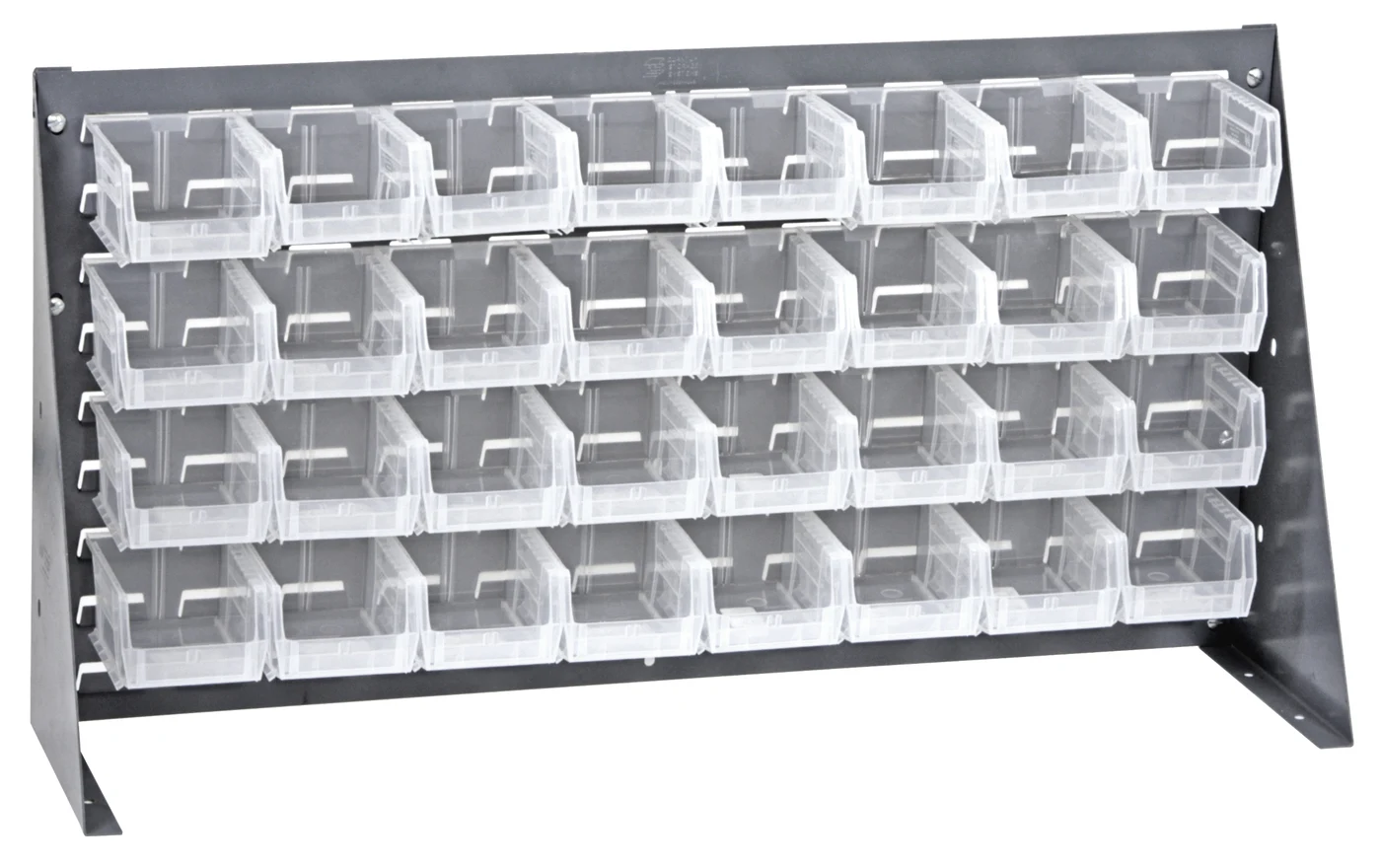 Quantum QBR-3619-210-32CL Bench Rack, 36"L x 8"W x 19"H, 150 lb capacity, Gray