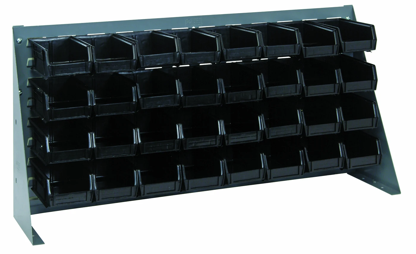 Quantum QBR-3619-220-32BK Bench Rack, 36"L x 8"W x 19"H, 150 lb capacity, Gray