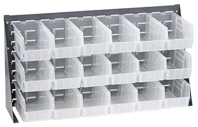 Quantum QBR-3619-230-18CL Bench Rack, 36"L x 8"W x 19"H, 150 lb capacity, Gray