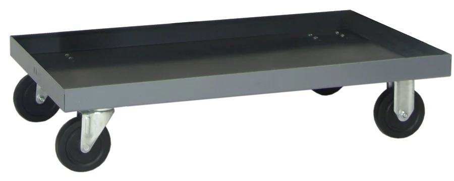 Quantum QDU-00 Mobile Dolly, 36-5/8"W x 25-1/5"L x 8"H, 1200 lb capacity, Gray