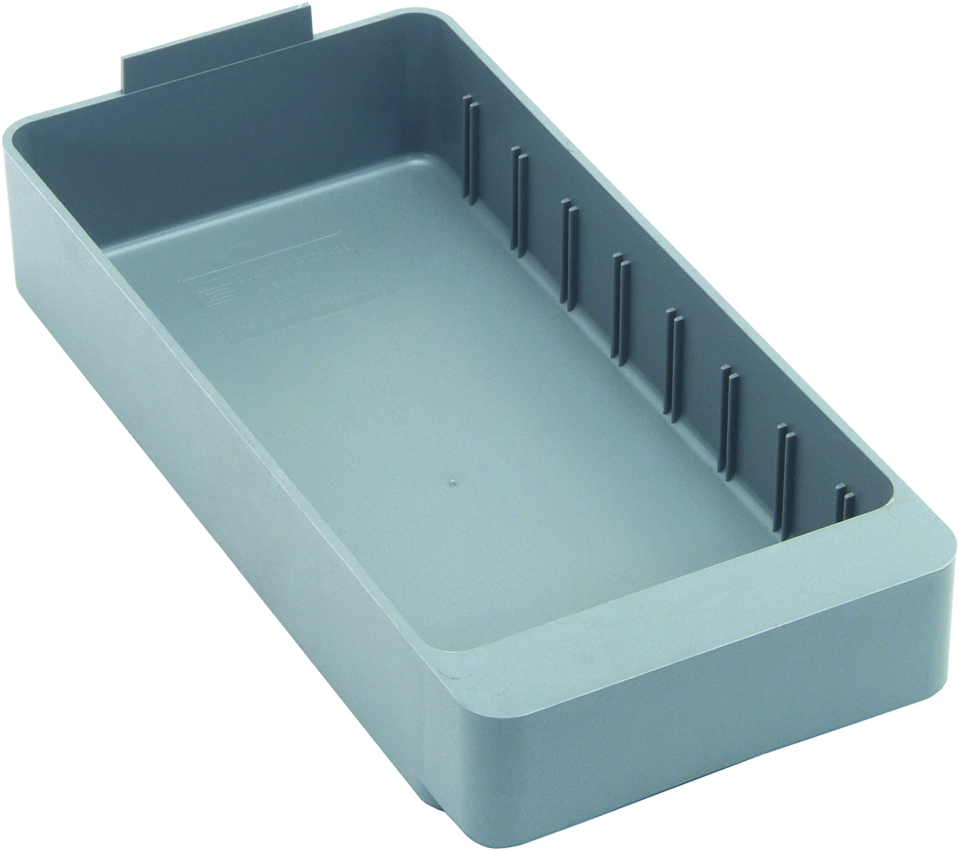 Quantum QED401GYCS Super Tuff Euro Drawer, 11-5/8"L x 5-9/16"W x 2-1/8"H, Gray, Case of 24