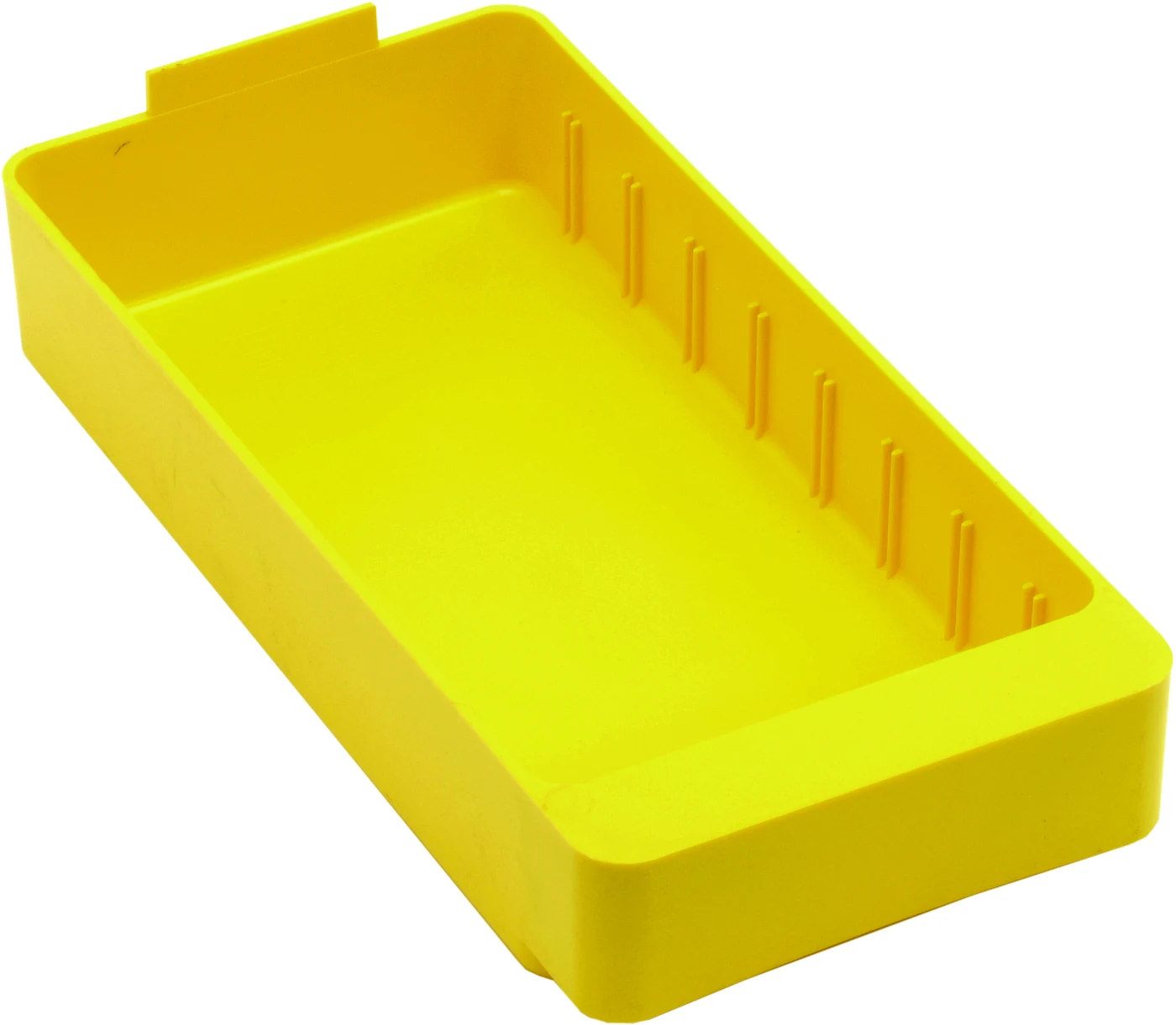 Quantum QED401YLCS Super Tuff Euro Drawer, 11-5/8"L x 5-9/16"W x 2-1/8"H, Yellow, Case of 24