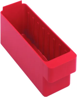 Quantum QED501RDCS Super Tuff Euro Drawer, 11-5/8"L x 2-3/4"W x 4-5/8"H, Red, Case of 24