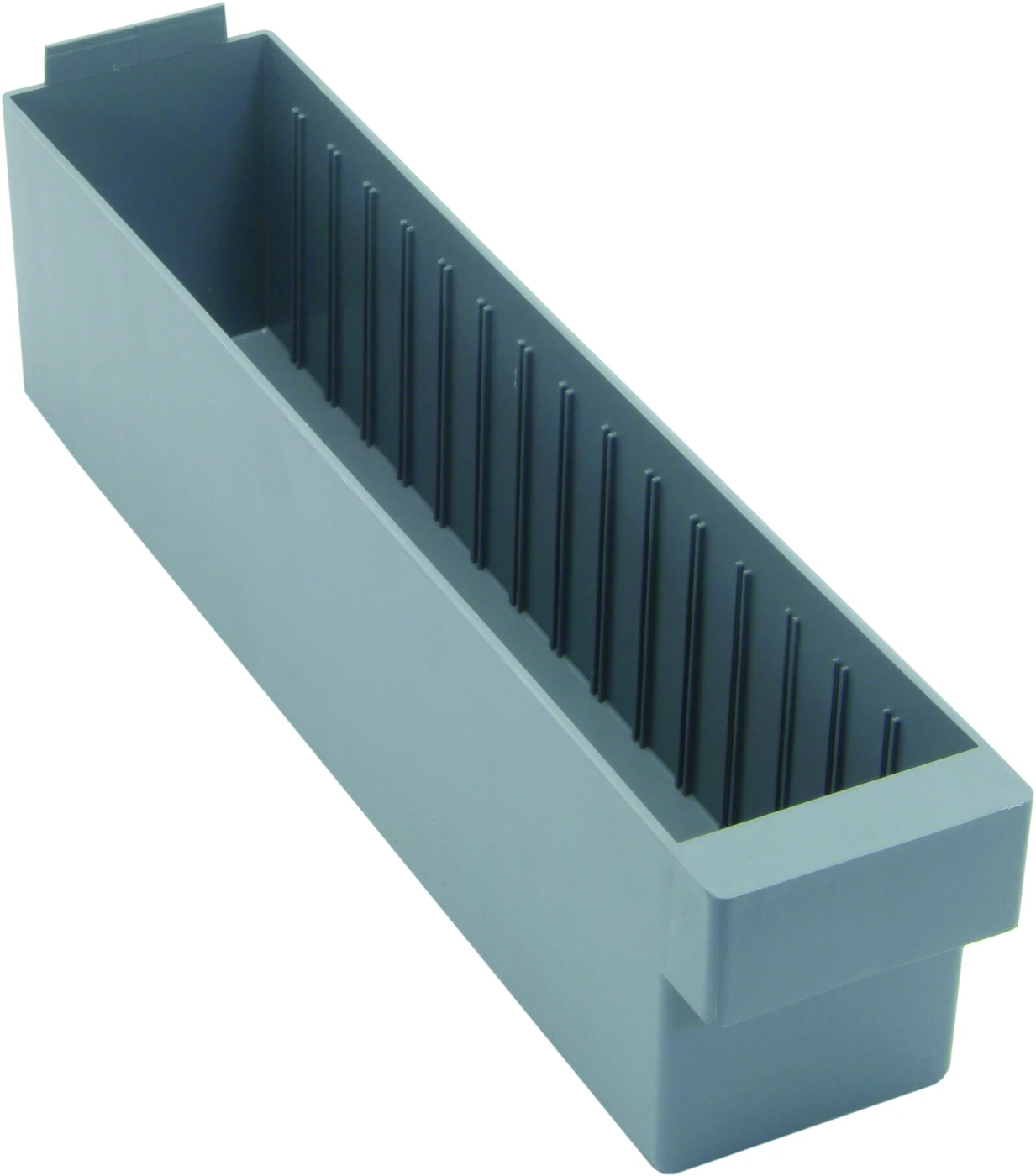 Quantum QED604GYCS Super Tuff Euro Drawer, 17-5/8"L x 3-3/4"W x 4-5/8"H, Gray, Case of 24