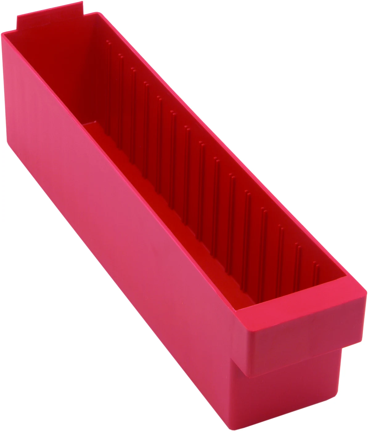 Quantum QED604RDCS Super Tuff Euro Drawer, 17-5/8"L x 3-3/4"W x 4-5/8"H, Red, Case of 24