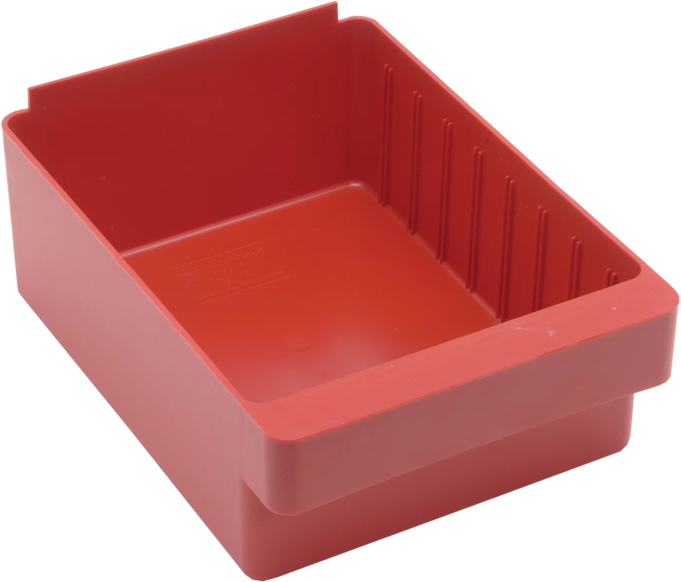 Quantum QED701RDCS Super Tuff Euro Drawer, 11-7/8"L x 8-3/8"W x 4-5/8"H, Red, Case of 24