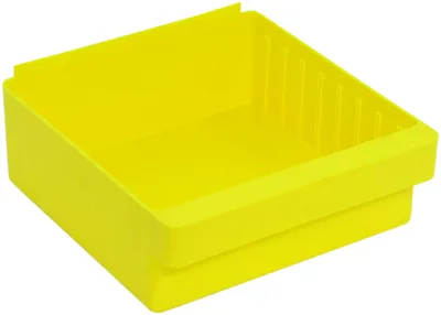Quantum QED801YLCS Super Tuff Euro Drawer, 11-7/8"L x 11-1/8"W x 4-5/8"H, Yellow, Case of 12