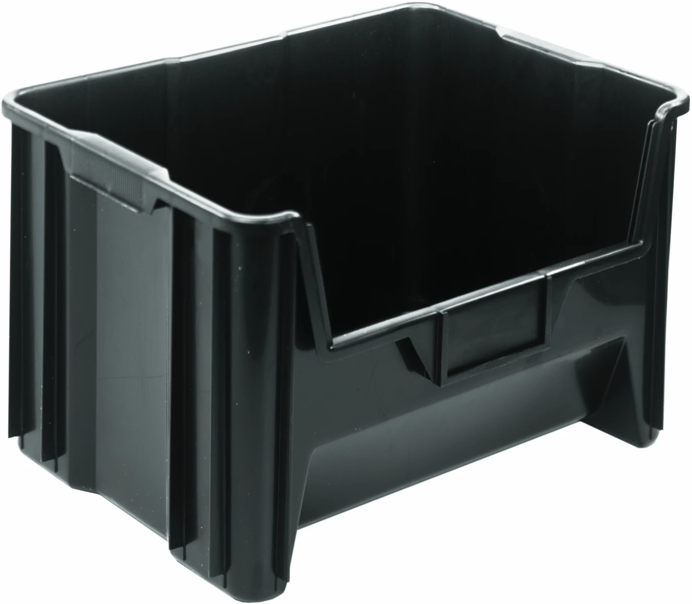 Quantum QGH700BKNB Stacking Container, 150 lb capacity, Black