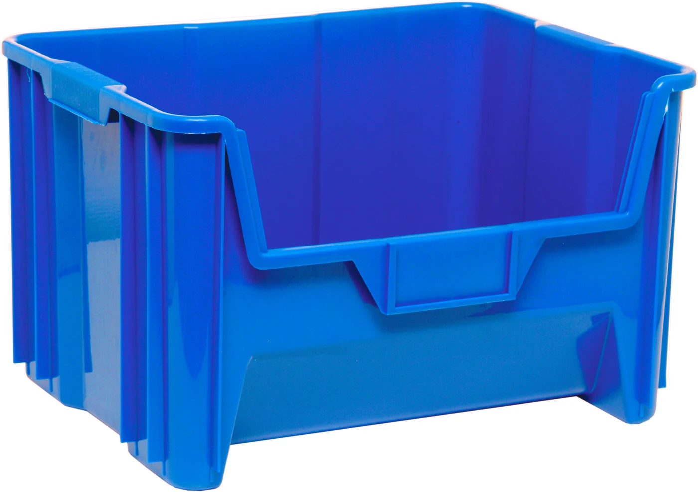 Quantum QGH700BLCS Stacking Container, 150 lb capacity, Blue, Case of 3