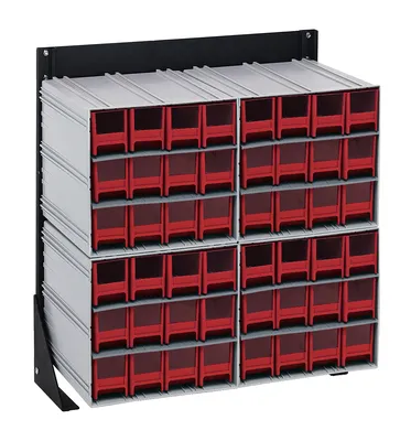 Quantum QIC-124-122RD Single-Sided Interlocking Storage Cabinets Floor Stand, 12"D x 23-5/8"W x 28"H, Black