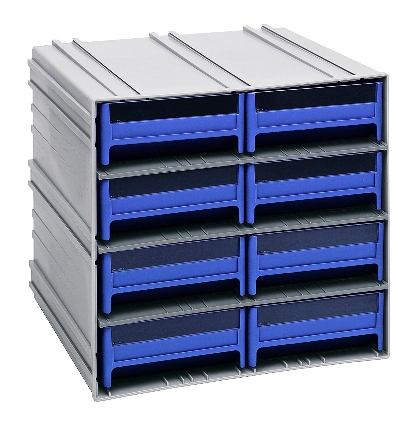 Quantum QIC-83BL Interlocking Storage Cabinets, 11-3/8"D x 11-3/4"W x 11"H, Gray