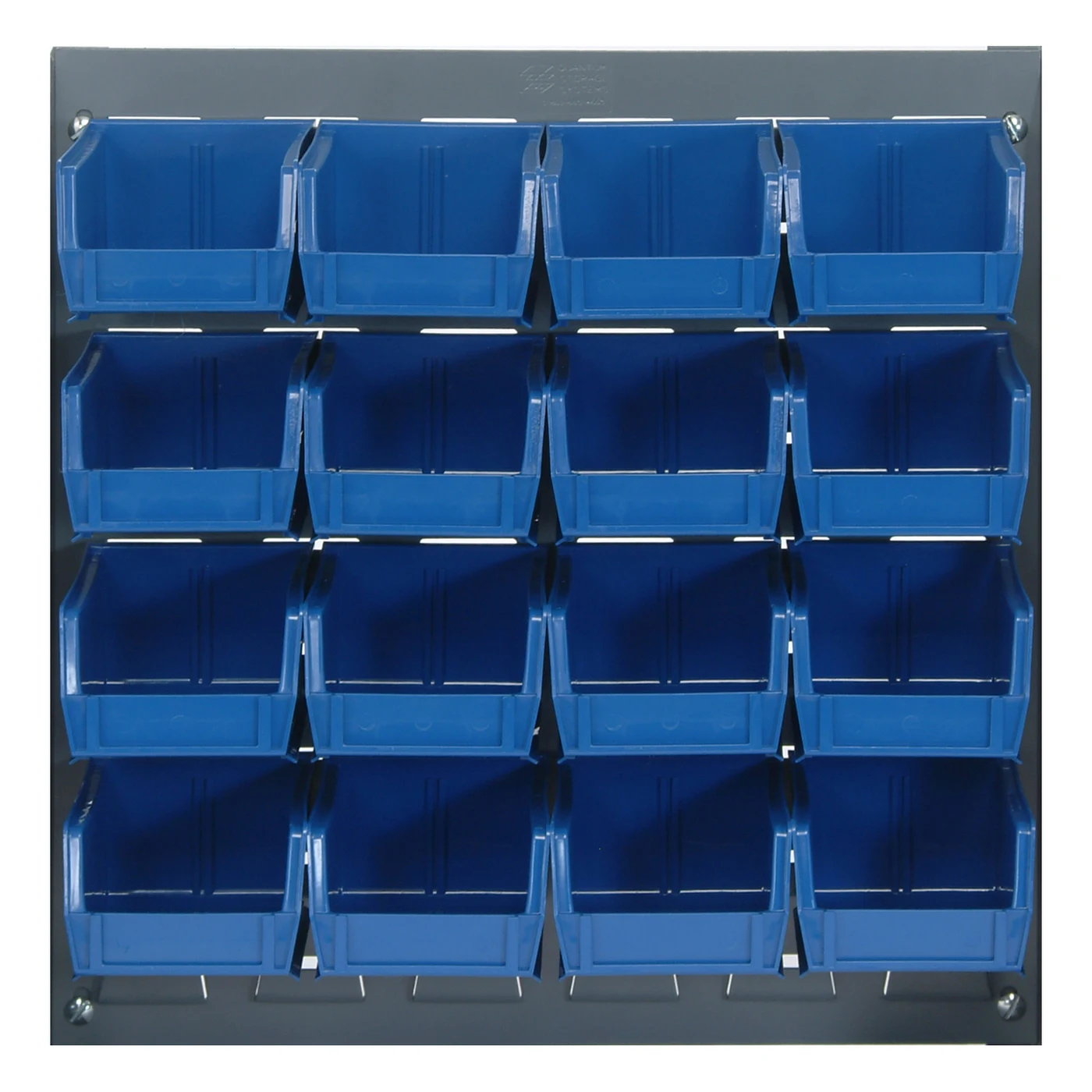 Quantum QLP-1819-210-16BL Wall Mounted Louvered Panel, 18"L x 6"D x 19"H, 175 lb capacity, Gray