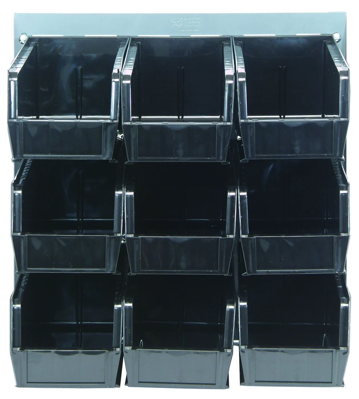 Quantum QLP-1819-230-9BK Wall Mounted Louvered Panel, 18"L x 11"D x 19"H, 175 lb capacity, Gray