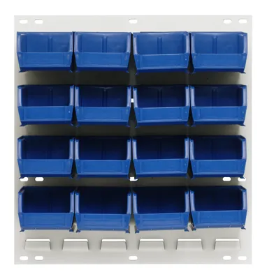 Quantum QLP-1819HC-210-16BL Wall Mounted Louvered Panel, 18"L x 6"D x 19"H, 175 lb capacity, Oyster White