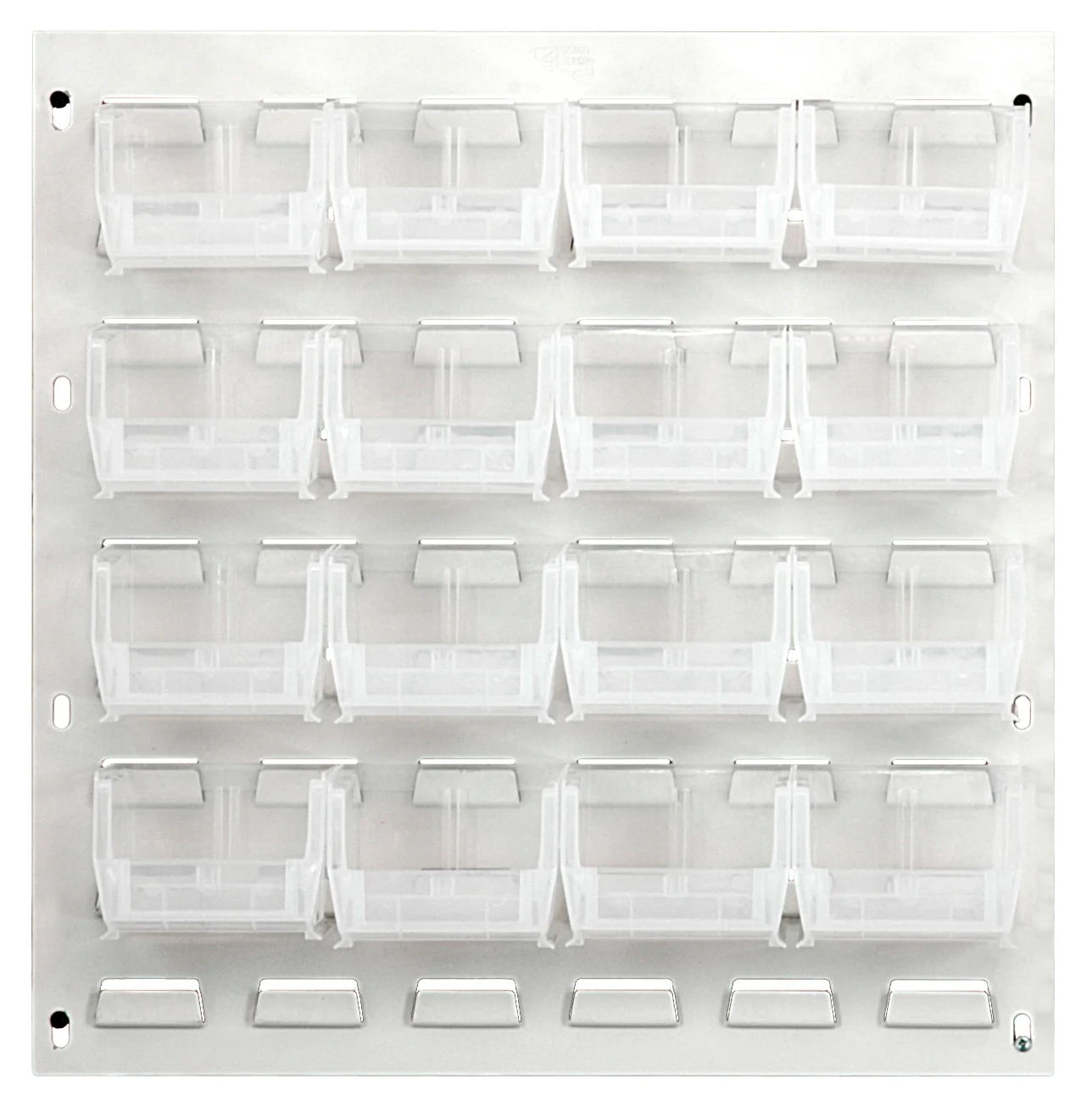 Quantum QLP-1819HC-210-16CL Wall Mounted Louvered Panel, 18"L x 6"D x 19"H, 175 lb capacity, Oyster White