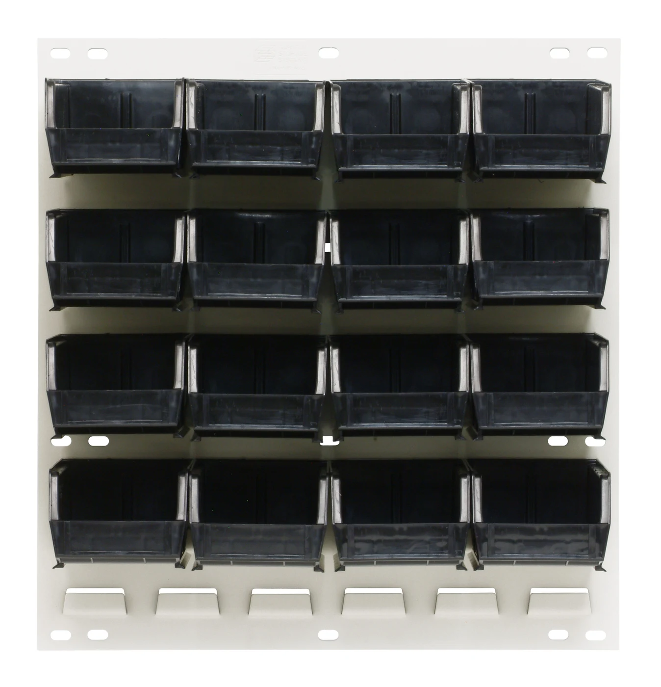 Quantum QLP-1819HC-220-16BK Wall Mounted Louvered Panel, 18"L x 8"D x 19"H, 175 lb capacity, Oyster White