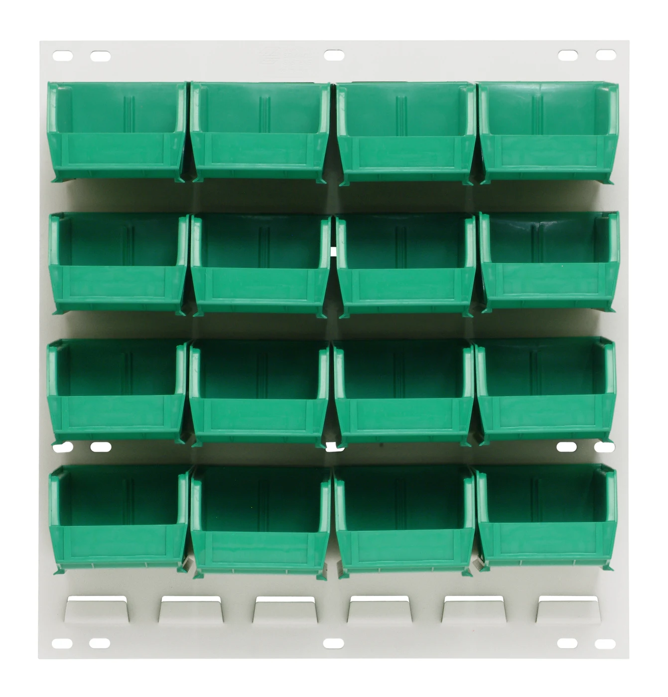 Quantum QLP-1819HC-220-16GN Wall Mounted Louvered Panel, 18"L x 8"D x 19"H, 175 lb capacity, Oyster White