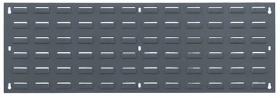 Quantum QLP-3612 Wall Mounted Louvered Panel, 36"L x 12"H, 175 lb capacity, Gray