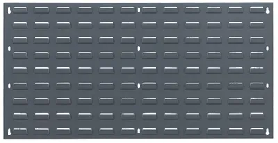 Quantum QLP-3619 Wall Mounted Louvered Panel, 36"L x 19"H, 200 lb capacity, Gray