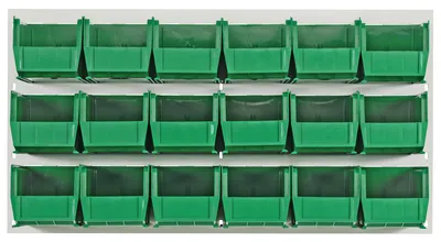 Quantum QLP-3619HC-230-18GN Wall Mounted Louvered Panel, 36"L x 11"D x 19"H, 200 lb capacity, Oyster White