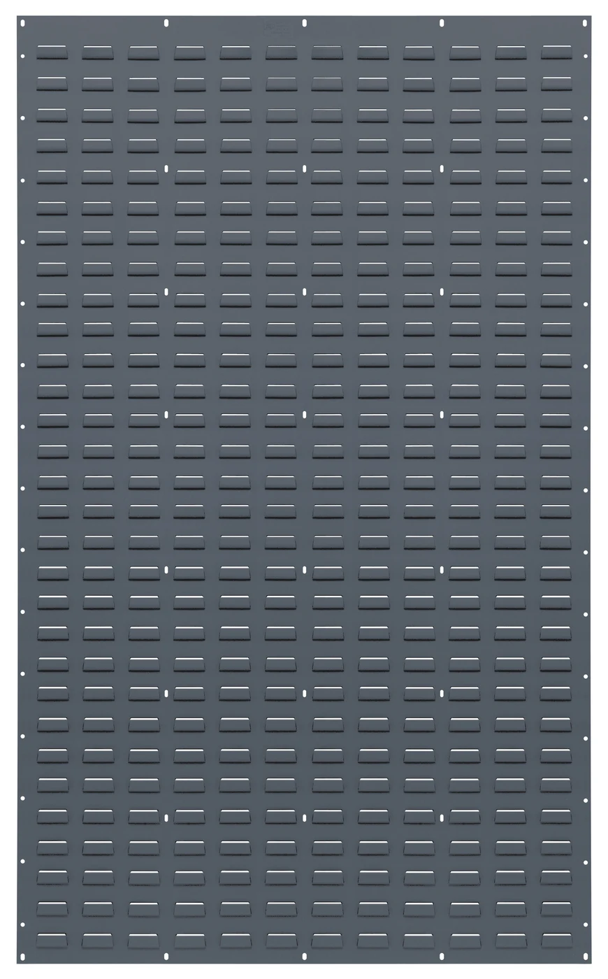Quantum QLP-3661 Wall Mounted Louvered Panel, 36"L x 61"H, 1000 lb capacity, Gray