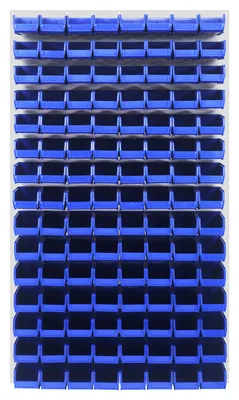 Quantum QLP-3661HC-220-120BL Wall Mounted Louvered Panel, 36"L x 8"D x 61"H, 1000 lb capacity, Oyster White