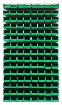 Quantum QLP-3661HC-220-120GN Wall Mounted Louvered Panel, 36"L x 8"D x 61"H, 1000 lb capacity, Oyster White