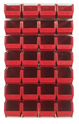 Quantum QLP-3661HC-240-28RD Wall Mounted Louvered Panel, 36"L x 15"D x 61"H, 1000 lb capacity, Oyster White