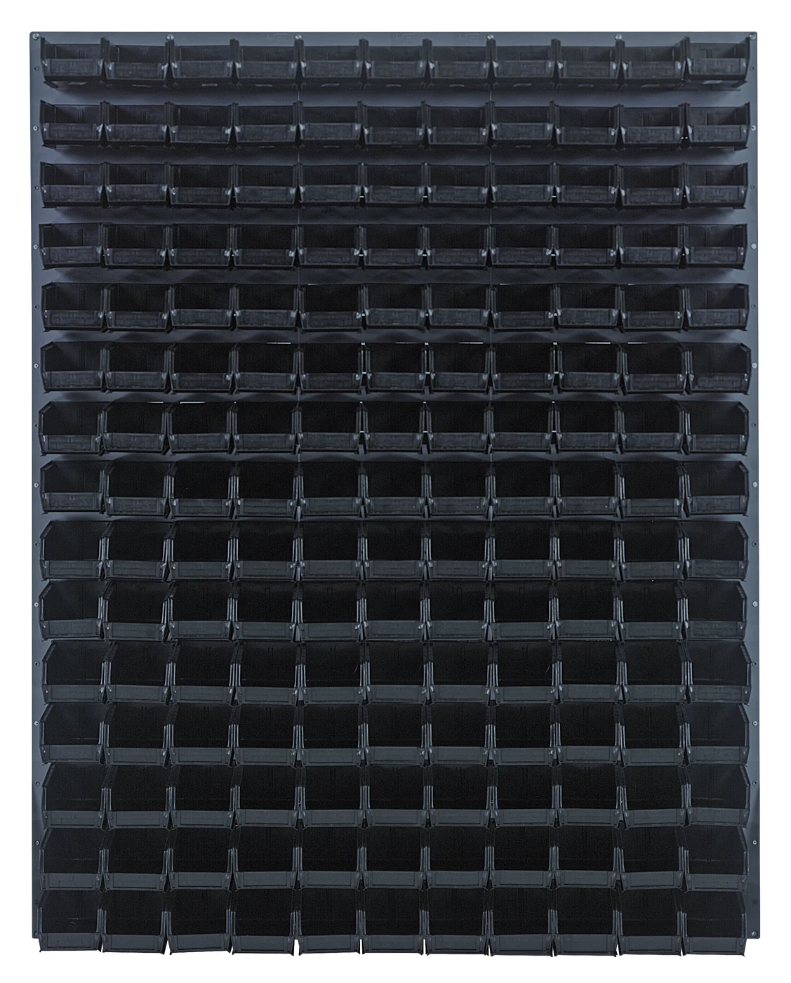 Quantum QLP-4861-220-165BK Wall Mounted Louvered Panel, 48"L x 8"D x 61"H, 1000 lb capacity, Gray