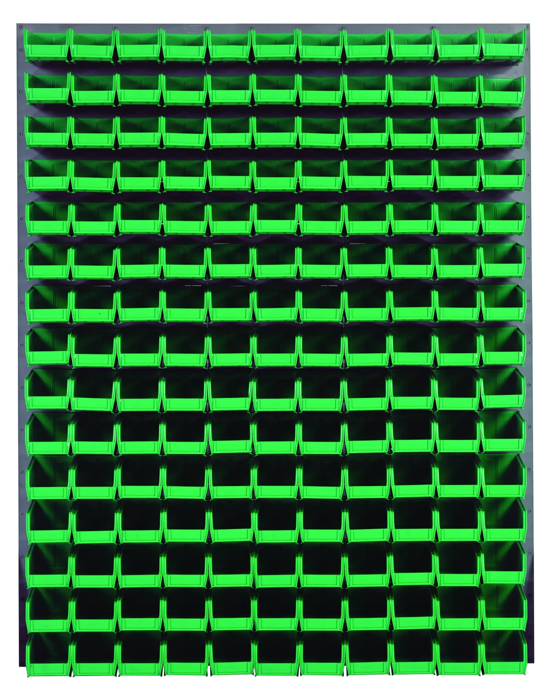 Quantum QLP-4861-220-165GN Wall Mounted Louvered Panel, 48"L x 8"D x 61"H, 1000 lb capacity, Gray