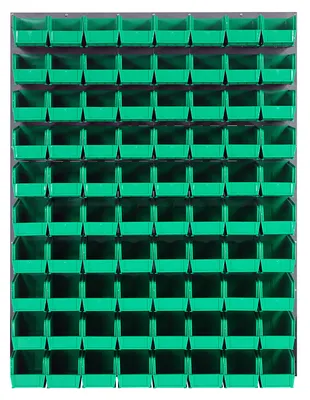 Quantum QLP-4861-230-80GN Wall Mounted Louvered Panel, 48"L x 11"D x 61"H, 1000 lb capacity, Gray