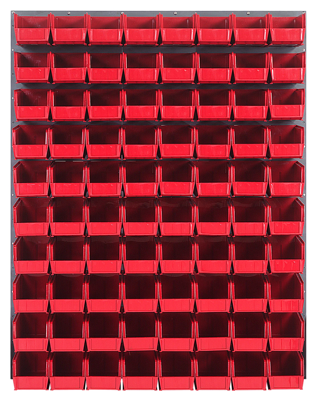 Quantum QLP-4861-230-80RD Wall Mounted Louvered Panel, 48"L x 11"D x 61"H, 1000 lb capacity, Gray