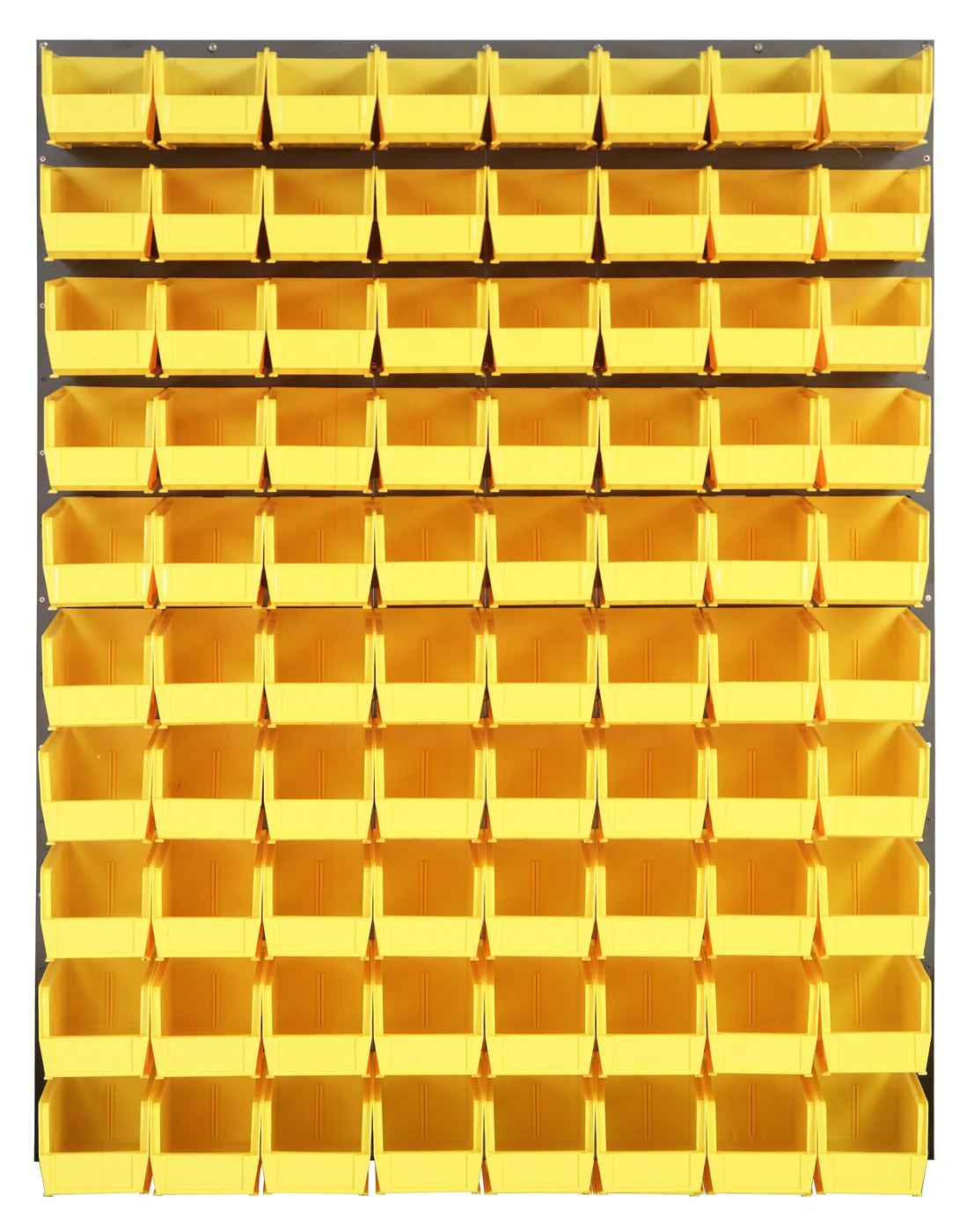 Quantum QLP-4861-230-80YL Wall Mounted Louvered Panel, 48"L x 11"D x 61"H, 1000 lb capacity, Gray